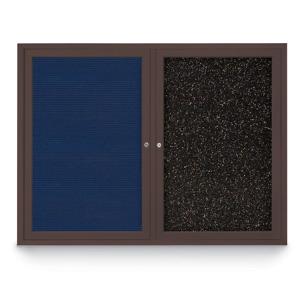 Corkboard, Pearl /Black, 48" x 36"